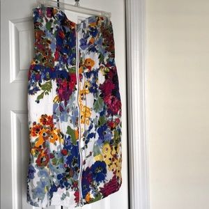 Floral Strapless Dress